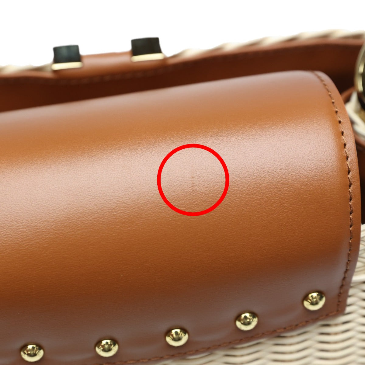 ルイヴィトン LOUIS VUITTON ショルダーバッグ
 ハンドバッグ カプシーヌBB レザー×ラタン レザー M22173 ブラウン×ベージュ LV
 【中古】