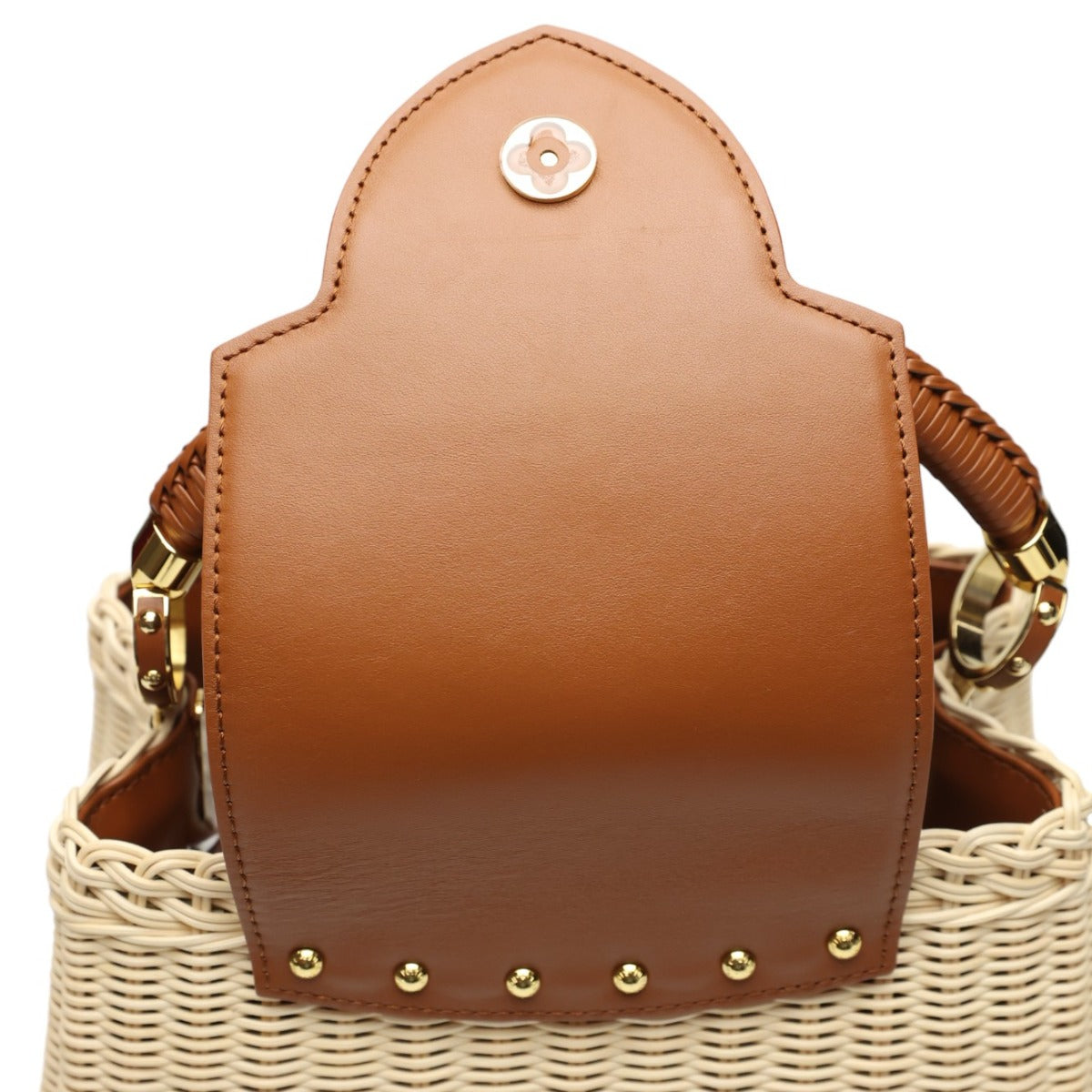 ルイヴィトン LOUIS VUITTON ショルダーバッグ
 ハンドバッグ カプシーヌBB レザー×ラタン レザー M22173 ブラウン×ベージュ LV
 【中古】