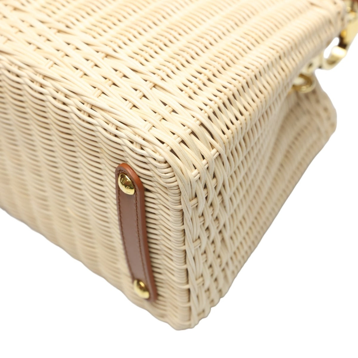 ルイヴィトン LOUIS VUITTON ショルダーバッグ
 ハンドバッグ カプシーヌBB レザー×ラタン レザー M22173 ブラウン×ベージュ LV
 【中古】