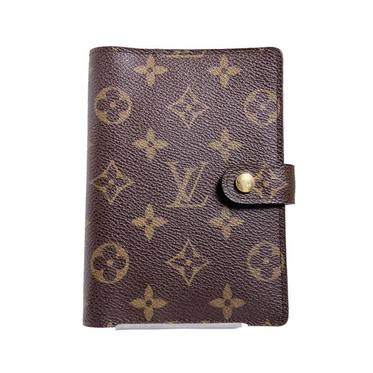 Louis Vuitton LOUIS VUITTON Notebook Cover
 Monogram Agenda PM Notebook Case, Monogram Canvas R20005, Brown, LV
 [SS]
 【second hand】