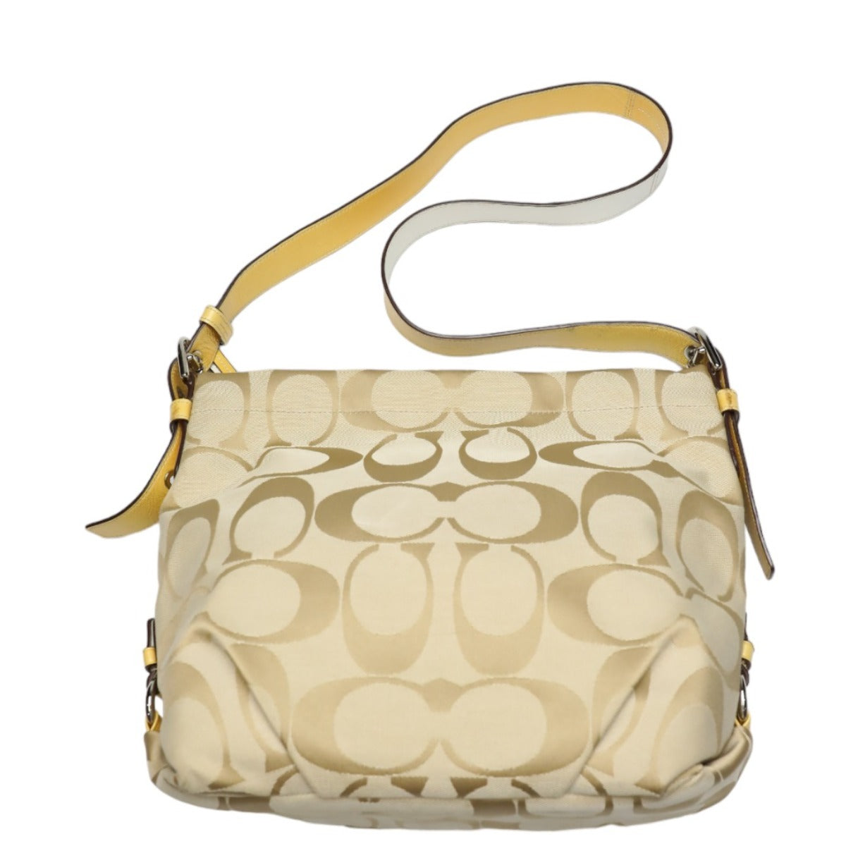 Coach shoulder bag
 
Shoulder bag Signature crossbody canvas F15067 Beige x Yellow [SS]
 【second hand】 