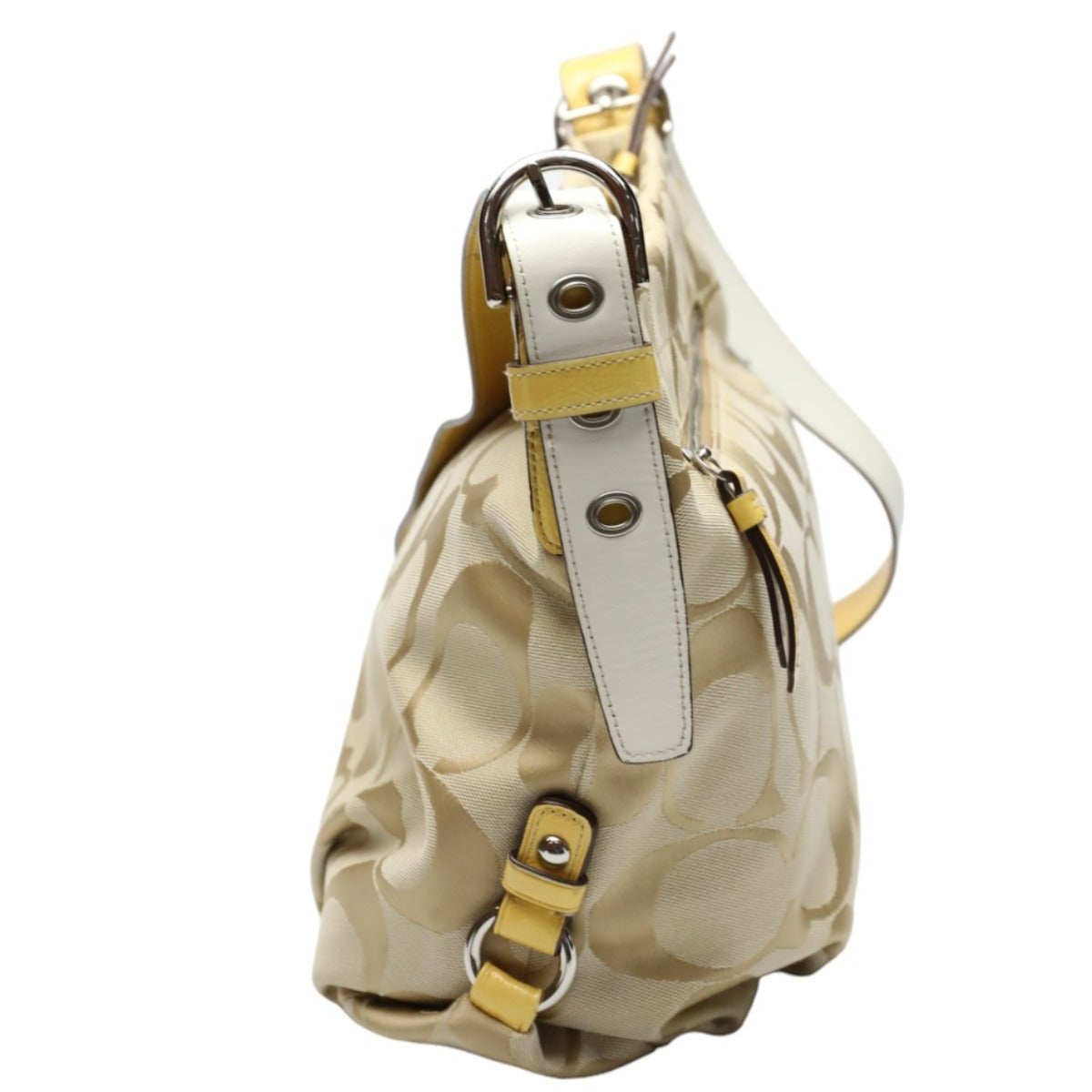 Coach shoulder bag
 
Shoulder bag Signature crossbody canvas F15067 Beige x Yellow [SS]
 【second hand】 