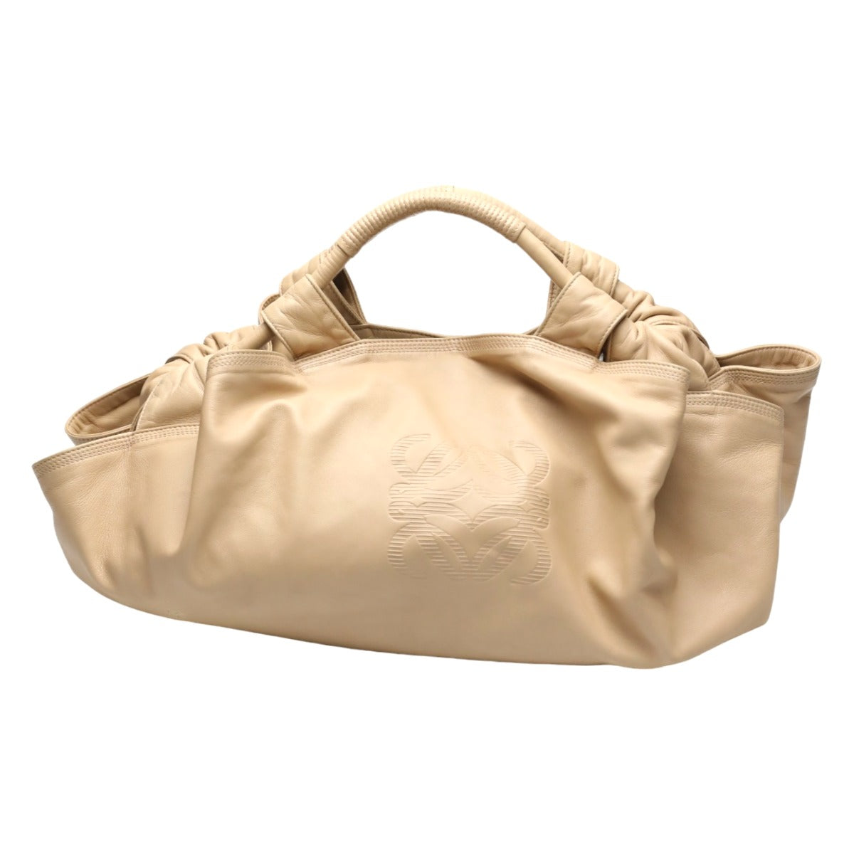 ロエベ LOEWE ハンドバッグ
 レザー ナッパアイレ レザー ピンクベージュ 【SS】
 【中古】