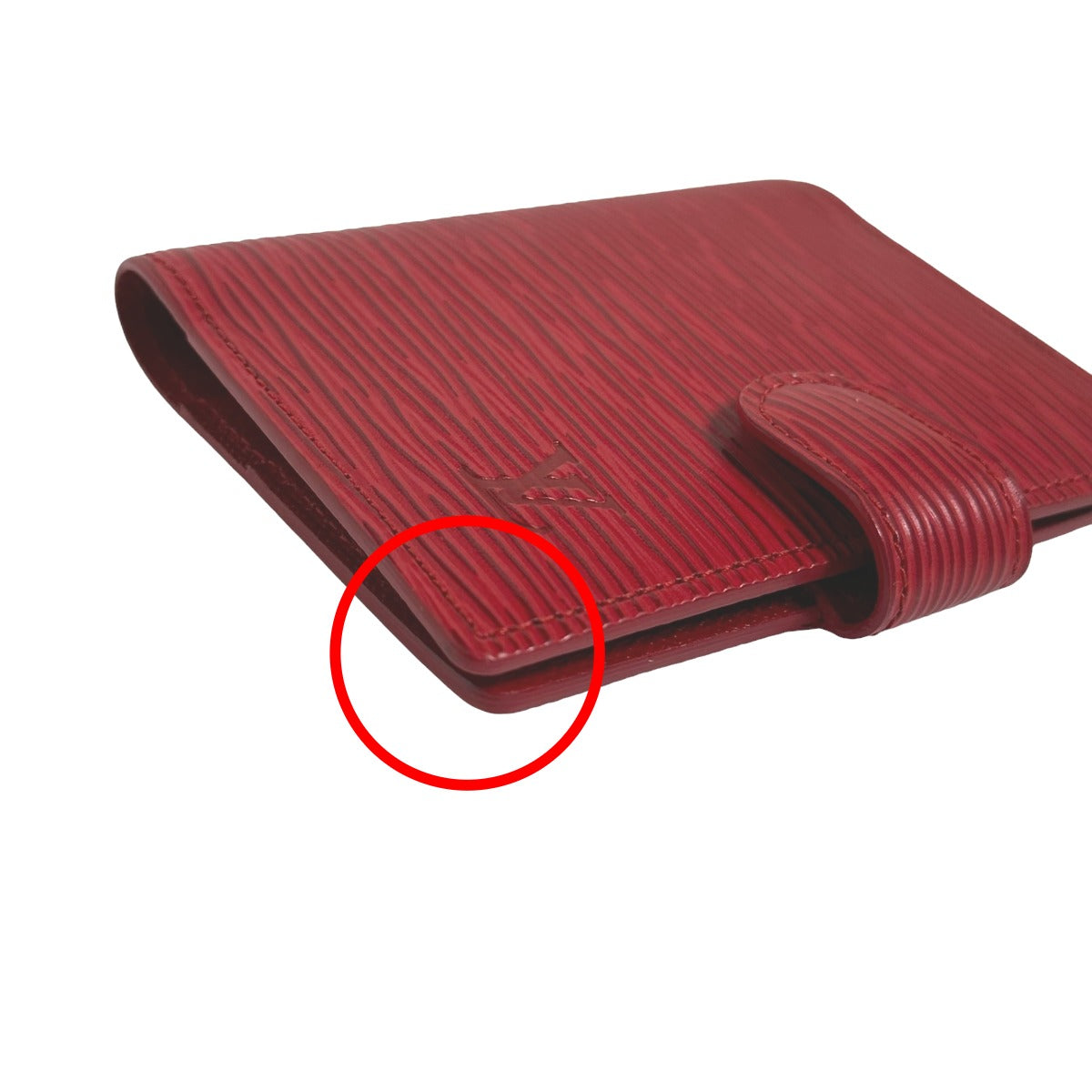 Louis Vuitton LOUIS VUITTON Notebook Cover
 Epi Agenda Mini Notebook Cover, Epi Leather R2007E, Castilian Red, LV
 [SS]
 【second hand】 