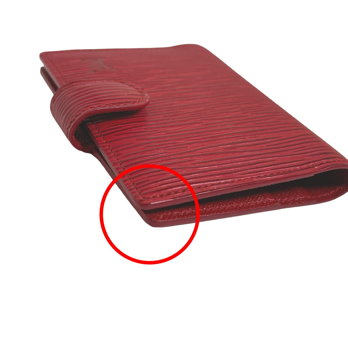 Louis Vuitton LOUIS VUITTON Notebook Cover
 Epi Agenda Mini Notebook Cover, Epi Leather R2007E, Castilian Red, LV
 [SS]
 【second hand】 