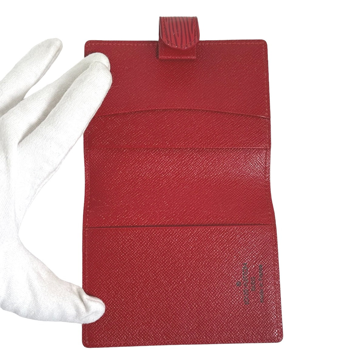 Louis Vuitton LOUIS VUITTON Notebook Cover
 Epi Agenda Mini Notebook Cover, Epi Leather R2007E, Castilian Red, LV
 [SS]
 【second hand】 