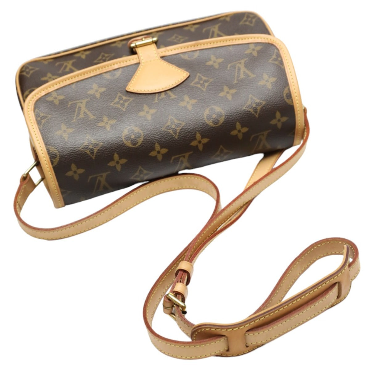 ルイヴィトン LOUIS VUITTON ショルダーバッグ
 ショルダーバッグ モノグラム ソローニュ モノグラムキャンバス M42250 ブラウン LV
 【SS】
 【中古】