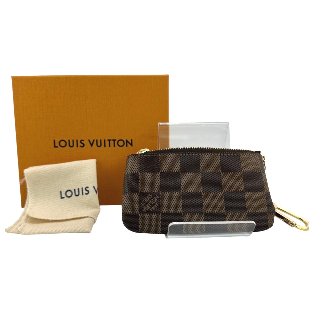 ルイヴィトン LOUIS VUITTON キーケース
 小銭入れ兼用キーケース ダミエ ポシェットクレ  ダミエキャンバス N62658 ブラウン LV
 【中古】