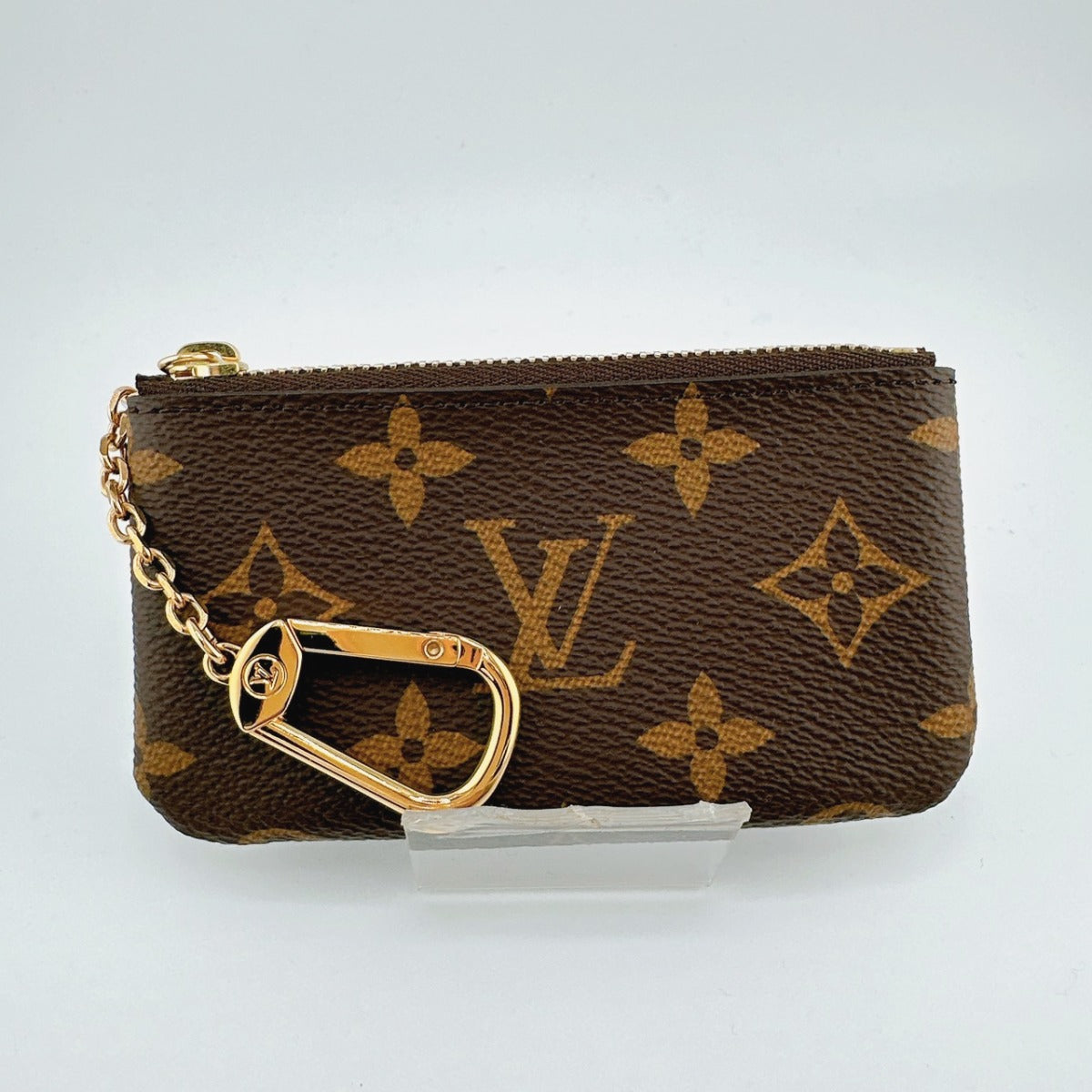 ルイヴィトン LOUIS VUITTON キーケース
 小銭入れ兼用キーケース モノグラム ポシェット・クレ モノグラムキャンバス M62650 ブラウン LV
 【中古】