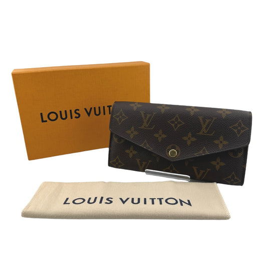 ルイヴィトン LOUIS VUITTON 長財布
 財布 モノグラム ポルトフォイユ・サラ  モノグラムキャンバス M60531 ブラウン LV
 【SS】
 【中古】