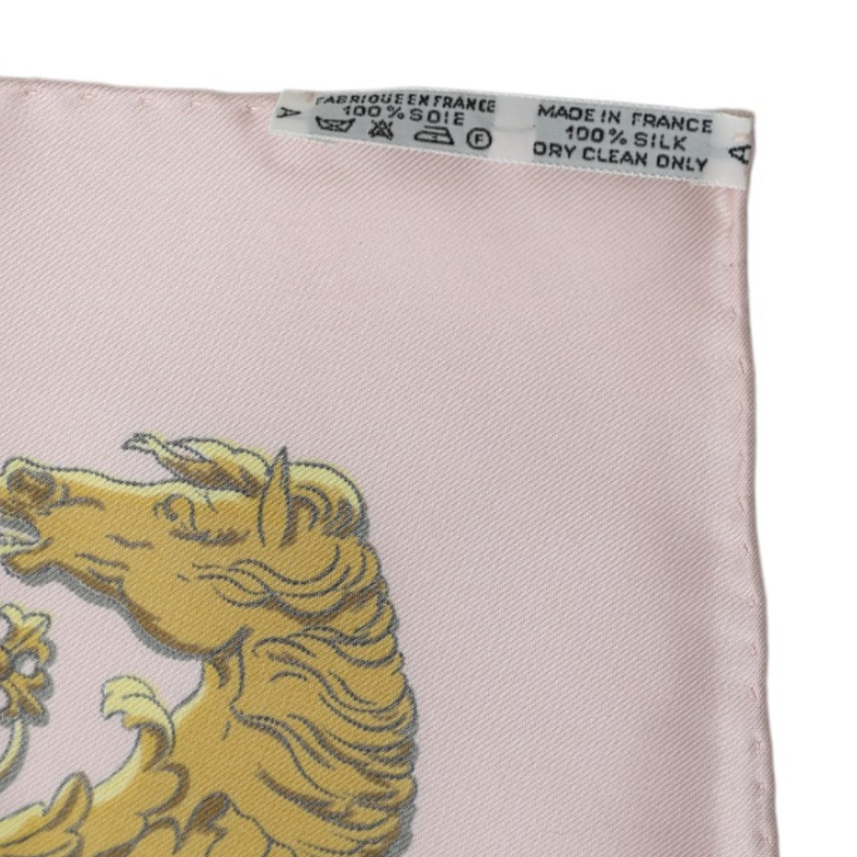 HERMES Scarf
 Scarf Carriage Carre 90 Walk to Longchamp Silk Pink [SS]
 【second hand】 