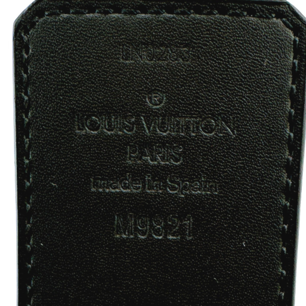 ルイヴィトン LOUIS VUITTON ベルト
 リバース モノグラム サンチュール・イニシアル カーフ M9821 ブラウン LV
 【SS】
 【中古】