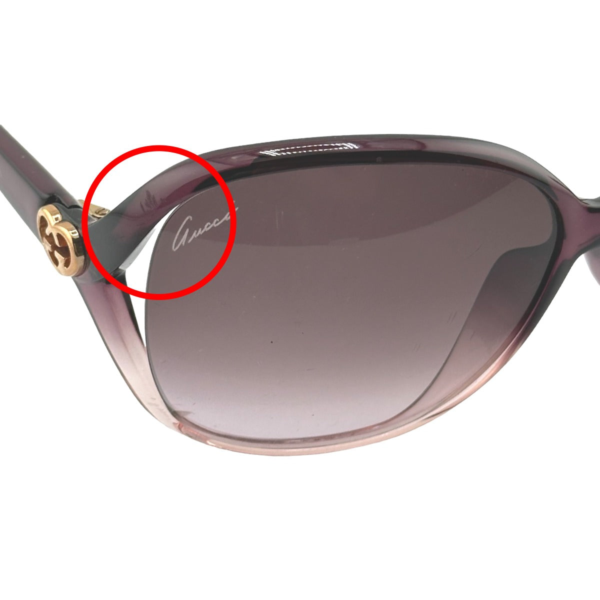 GUCCI Sunglasses
 Sunglasses 62□13 120 3525/K/S WNYK8 Plastic Purple [SS]
 【second hand】 