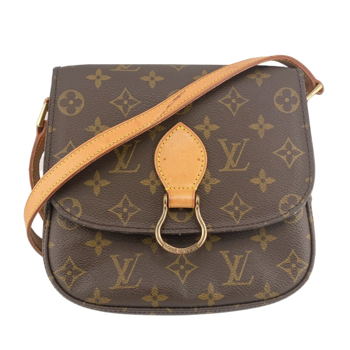 ルイヴィトン LOUIS VUITTON ショルダーバッグ
 斜めがけ モノグラム サンクルー M51243 ブラウン LV
 【SS】
 【中古】