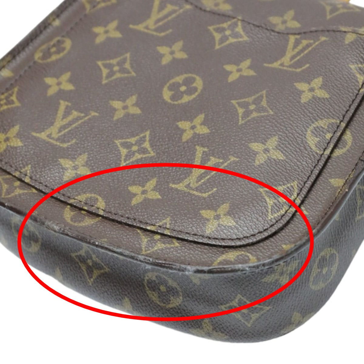 ルイヴィトン LOUIS VUITTON ショルダーバッグ
 斜めがけ モノグラム サンクルー M51243 ブラウン LV
 【SS】
 【中古】