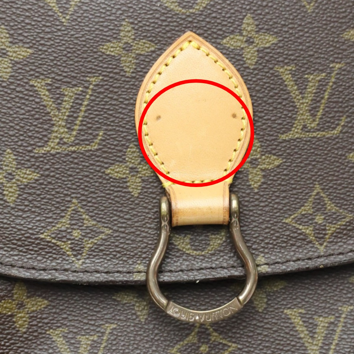 ルイヴィトン LOUIS VUITTON ショルダーバッグ
 斜めがけ モノグラム サンクルー M51243 ブラウン LV
 【SS】
 【中古】