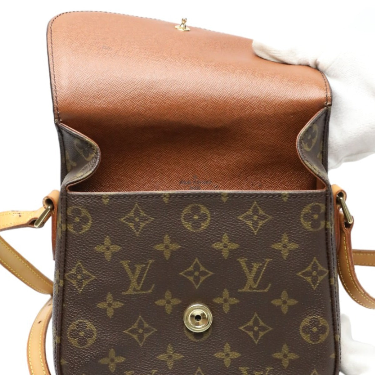 ルイヴィトン LOUIS VUITTON ショルダーバッグ
 斜めがけ モノグラム サンクルー M51243 ブラウン LV
 【SS】
 【中古】