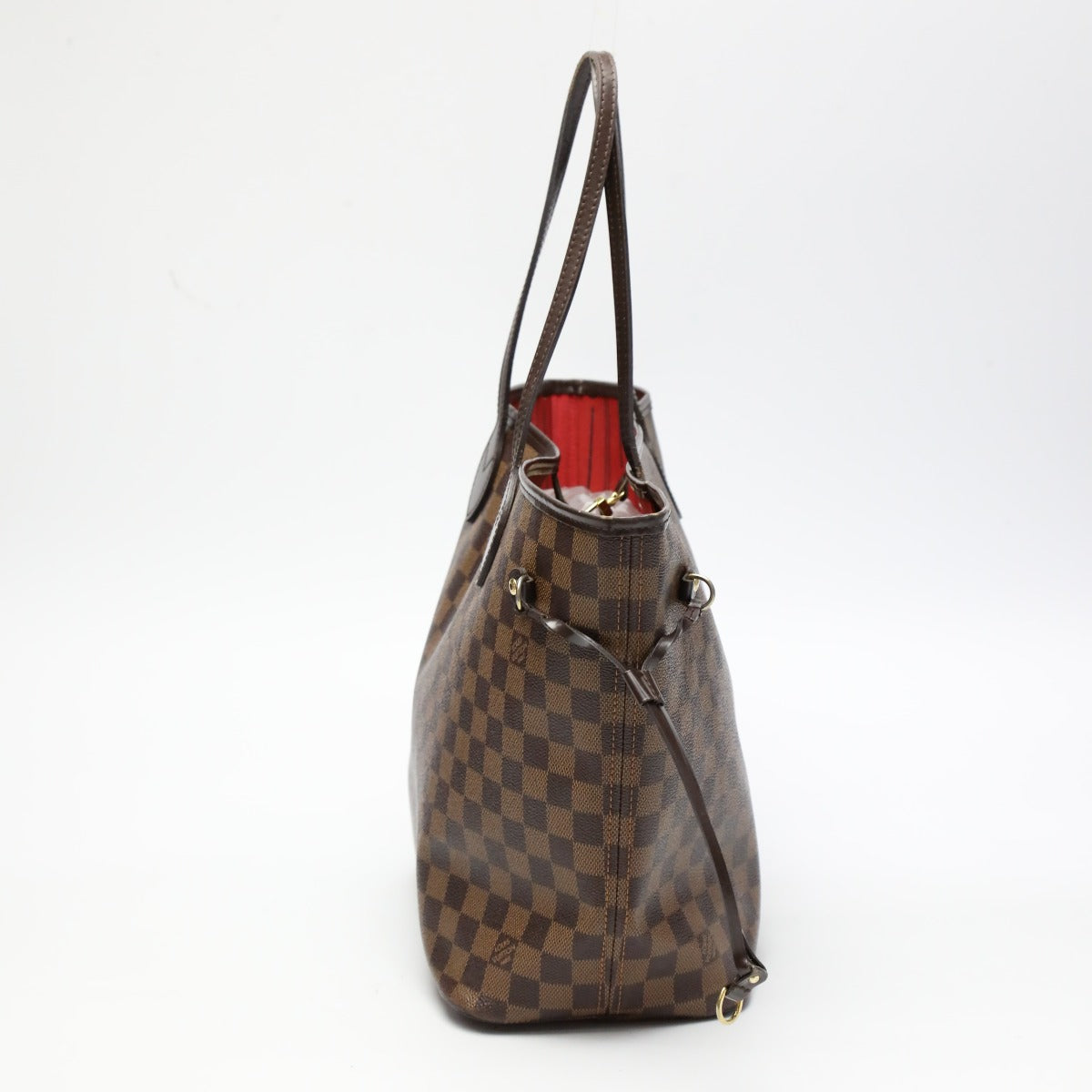 ルイヴィトン LOUIS VUITTON トートバッグ
 軽量 ダミエ ネヴァーフルMM N51105 ブラウン LV
 【SS】
 【中古】