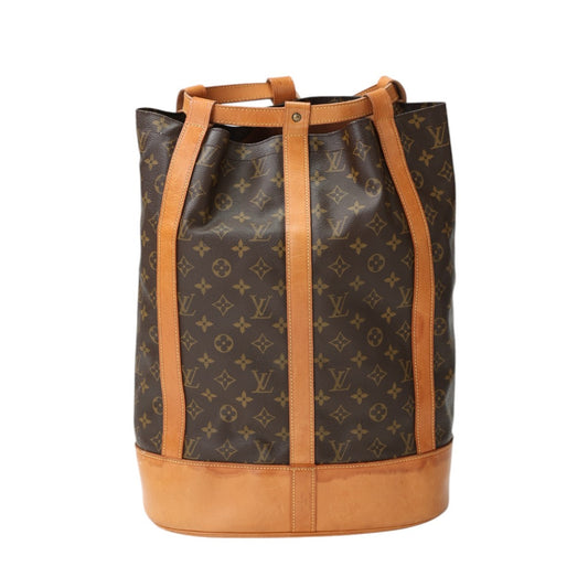 ルイヴィトン LOUIS VUITTON ショルダーバッグ
 巾着型 モノグラム ランドネGM M42244 ブラウン LV
 【SS】
 【中古】