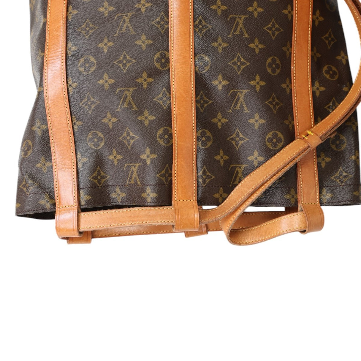 ルイヴィトン LOUIS VUITTON ショルダーバッグ
 巾着型 モノグラム ランドネGM M42244 ブラウン LV
 【SS】
 【中古】