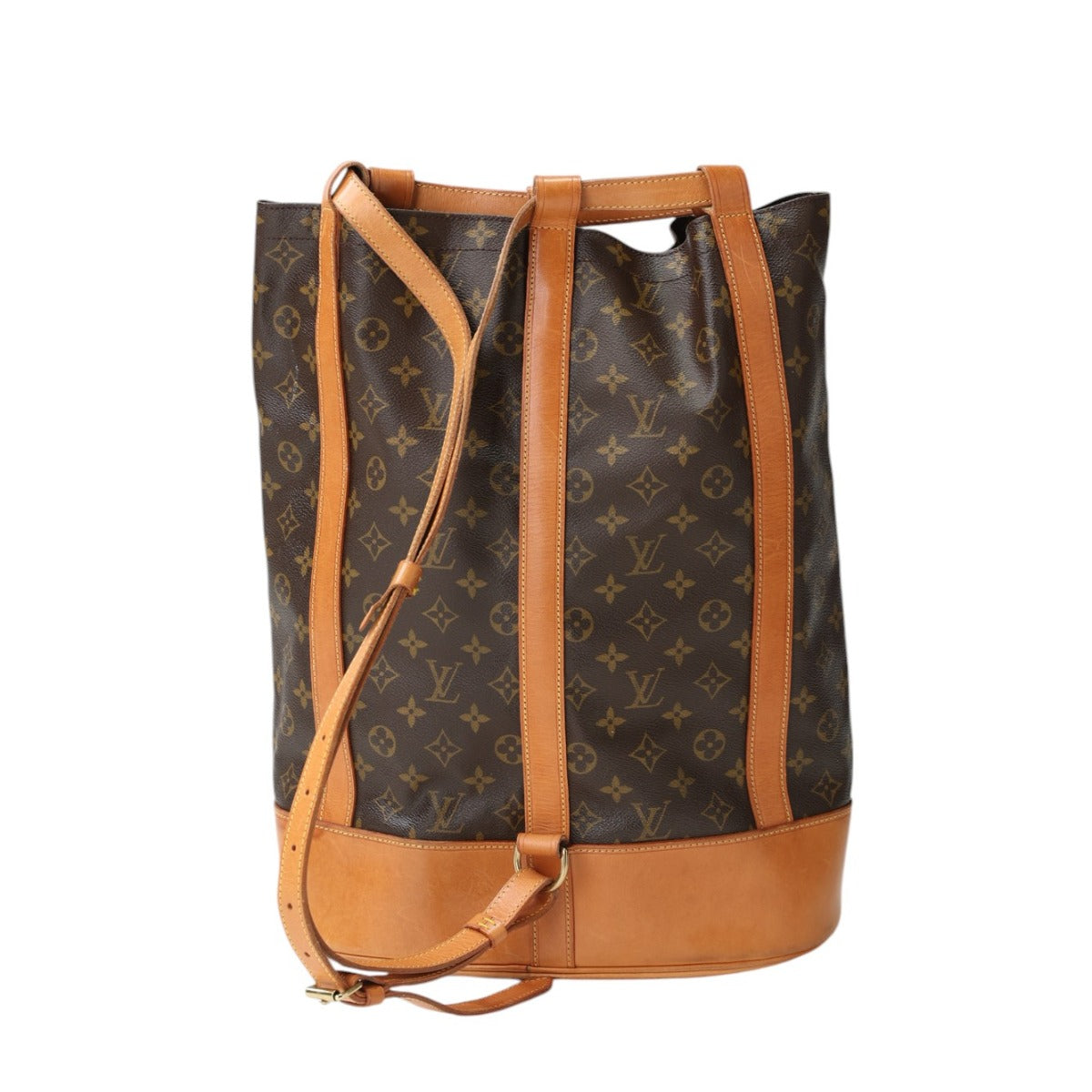 ルイヴィトン LOUIS VUITTON ショルダーバッグ
 巾着型 モノグラム ランドネGM M42244 ブラウン LV
 【SS】
 【中古】