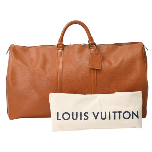 ルイヴィトン LOUIS VUITTON ボストンバッグ
 旅行かばん エピ キーポル60 エピレザー M42943 ケニアブラウン LV
 【SS】
 【中古】