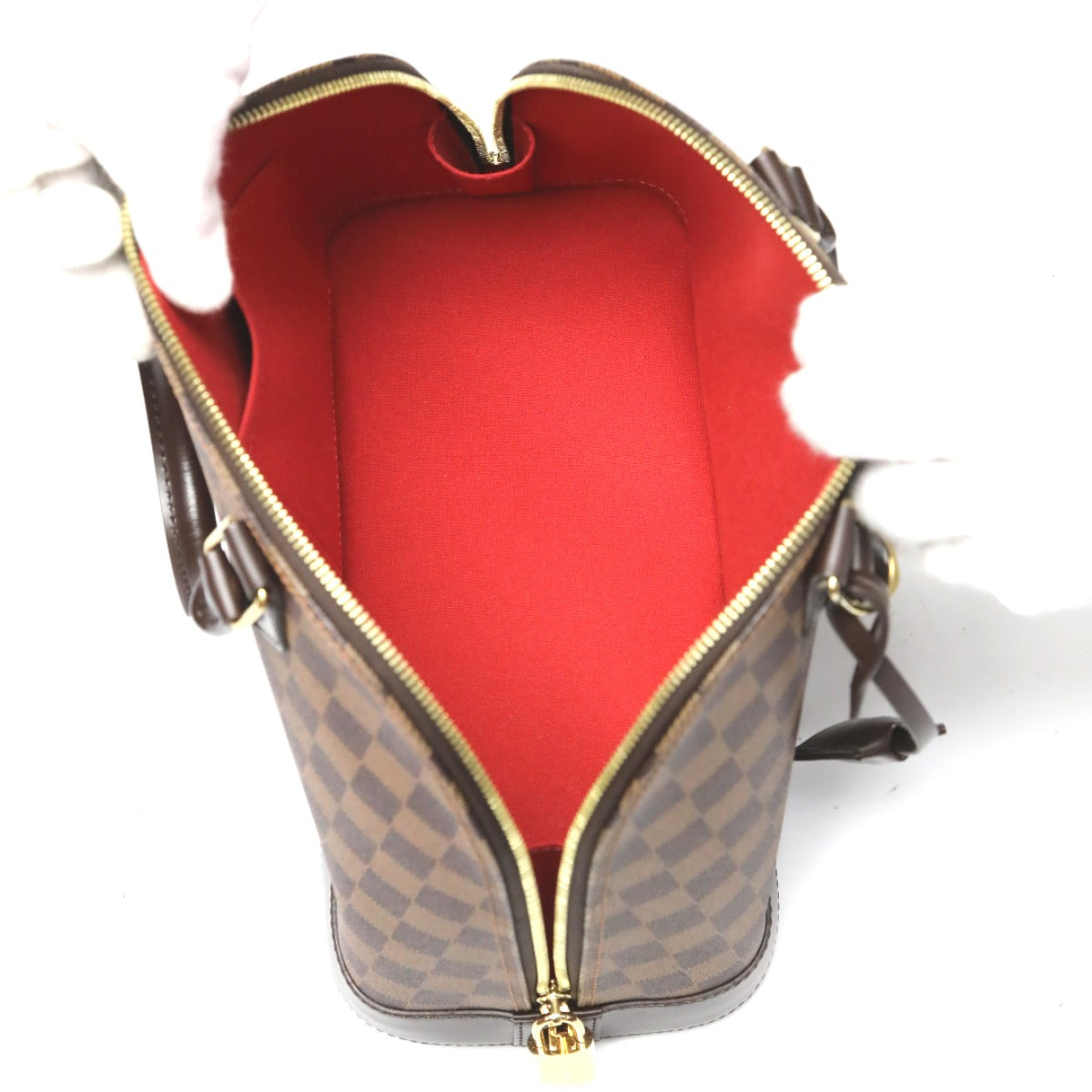 ルイヴィトン LOUIS VUITTON ハンドバッグ
 2WAY ダミエ アルマPM ダミエキャンバス N53151 ブラウン LV
 【SS】
 【中古】