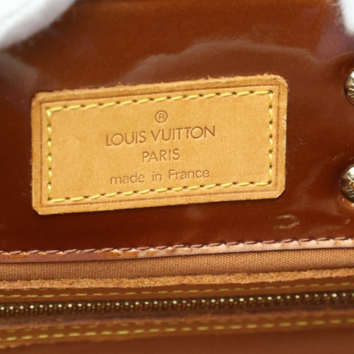 ルイヴィトン LOUIS VUITTON ハンドバッグ
 リードPM ヴェルニ ミニバッグ モノグラムヴェルニ M91146 ブロンズ LV
 【SS】
 【中古】