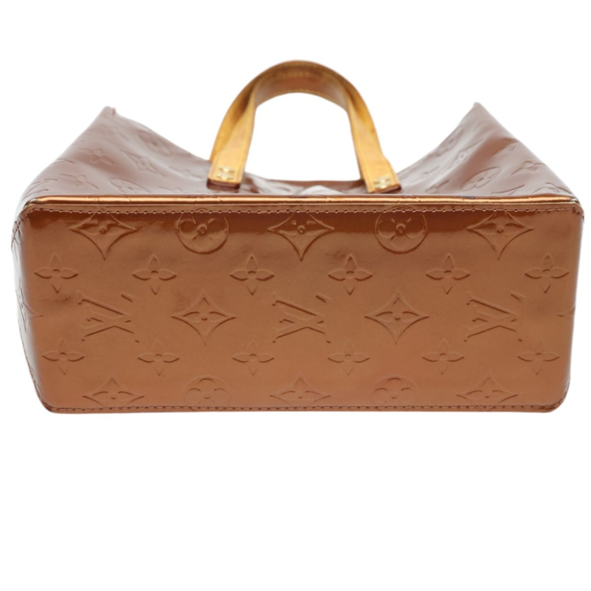 ルイヴィトン LOUIS VUITTON ハンドバッグ
 リードPM ヴェルニ ミニバッグ モノグラムヴェルニ M91146 ブロンズ LV
 【SS】
 【中古】