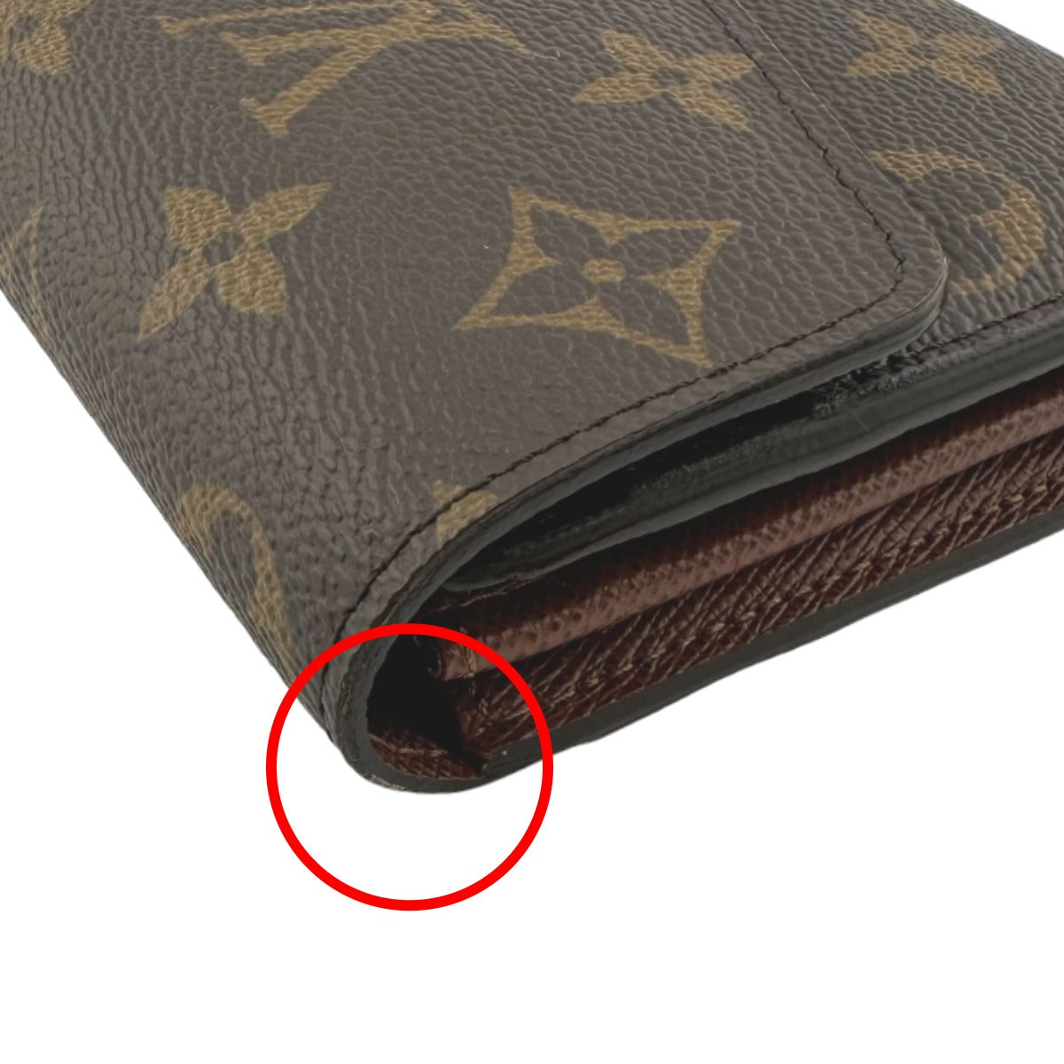 Louis Vuitton LOUIS VUITTON Long Wallet
 Wallet Monogram Portefeuille Sarah Monogram Canvas M60531 Brown LV
 [SS]
 【second hand】