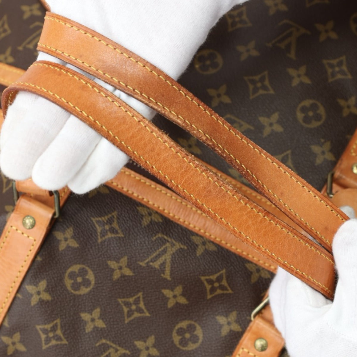 ルイヴィトン LOUIS VUITTON ボストンバッグ
 旅行かばん モノグラム サックスープル55 モノグラムキャンバス M41622 ブラウン LV
 【SS】
 【中古】