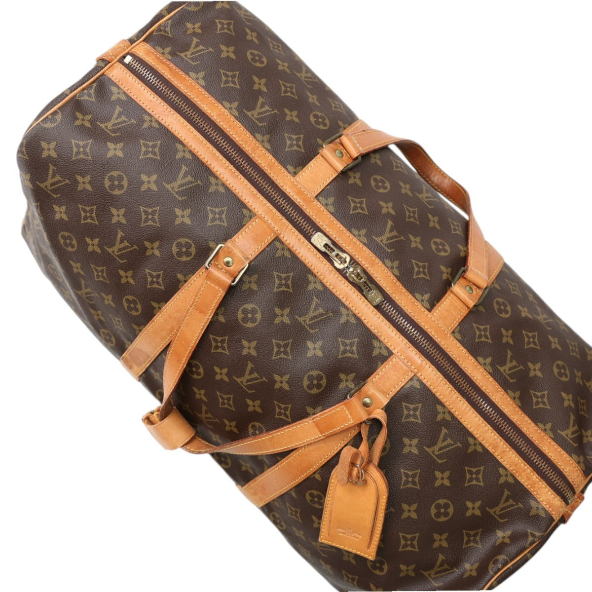 ルイヴィトン LOUIS VUITTON ボストンバッグ
 旅行かばん モノグラム サックスープル55 モノグラムキャンバス M41622 ブラウン LV
 【SS】
 【中古】