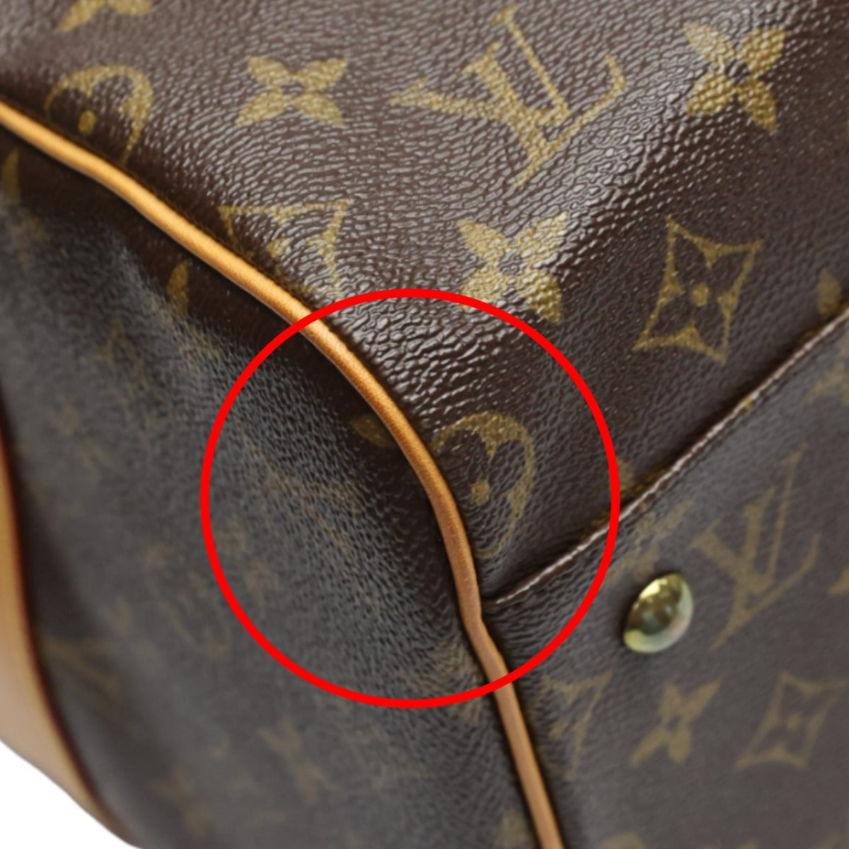 Louis Vuitton Boston Bag
 Travel bag Monogram Carryall Monogram Canvas M40074 Brown LV
 [SS]
 【second hand】 