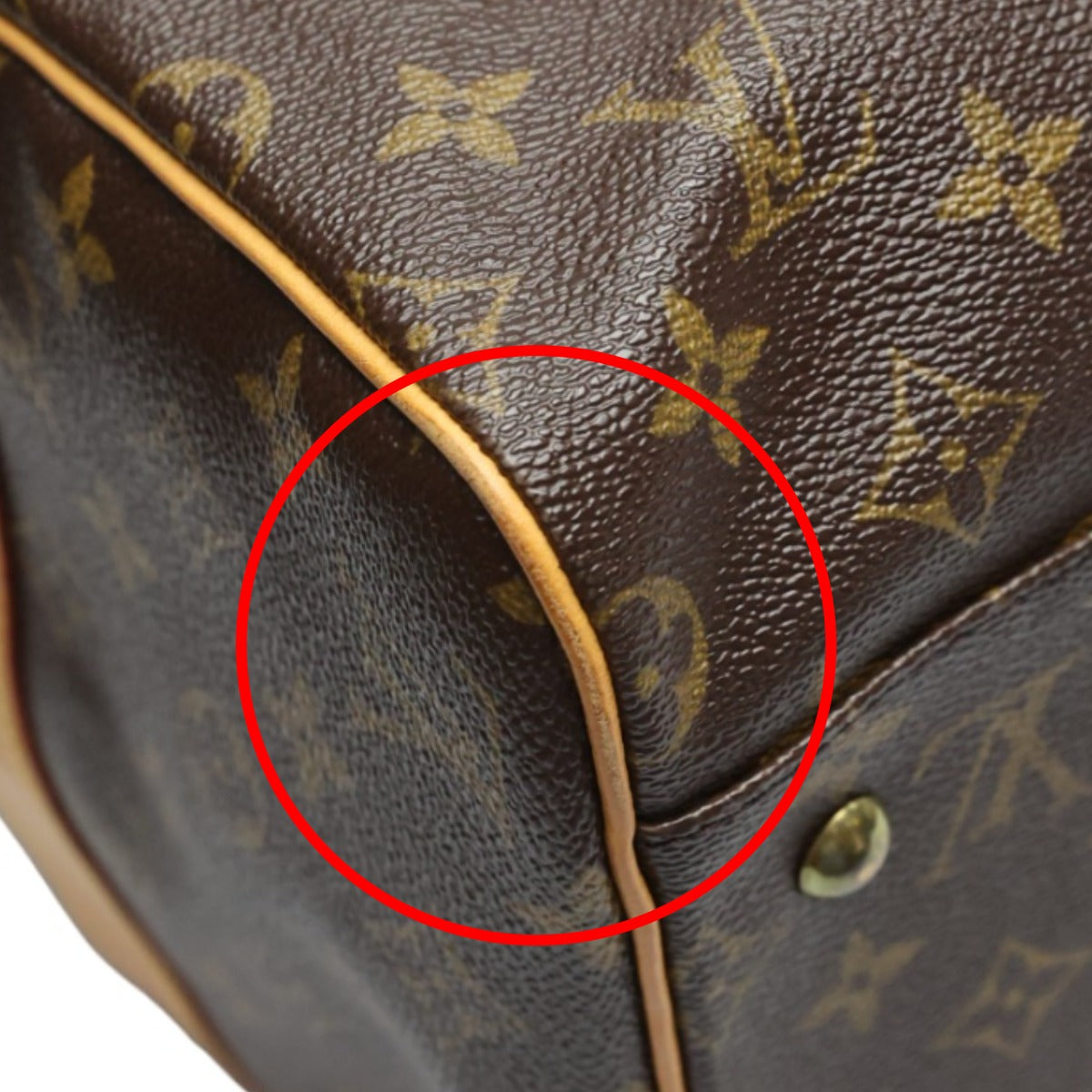 ルイヴィトン LOUIS VUITTON ボストンバッグ
 旅行かばん モノグラム キャリーオール モノグラムキャンバス M40074 ブラウン LV
 【SS】
 【中古】