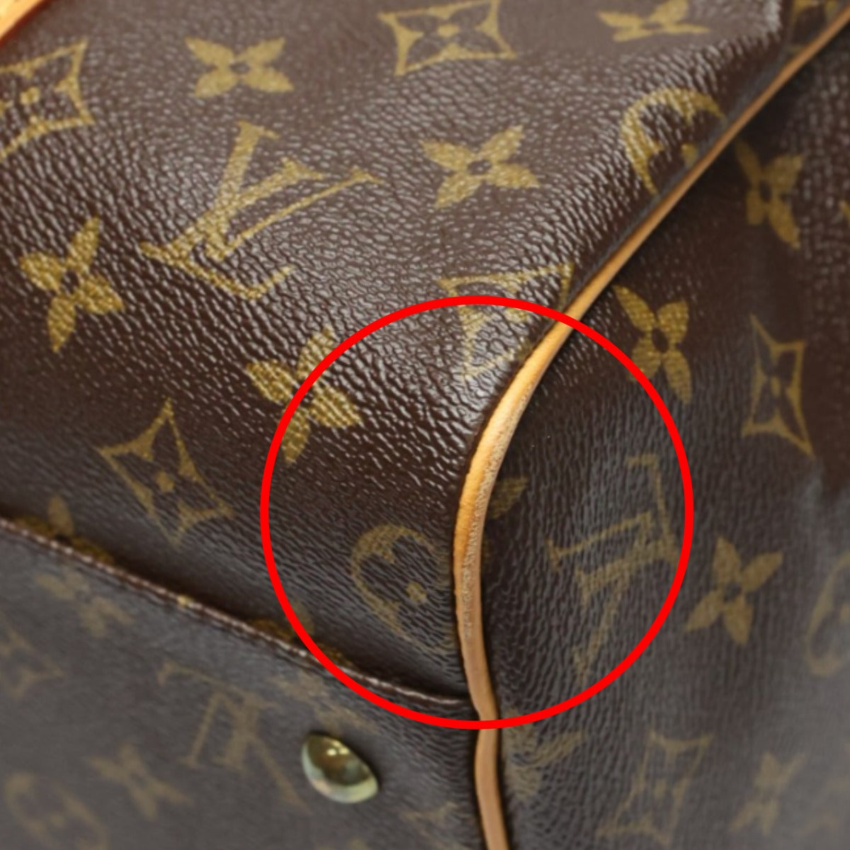 ルイヴィトン LOUIS VUITTON ボストンバッグ
 旅行かばん モノグラム キャリーオール モノグラムキャンバス M40074 ブラウン LV
 【SS】
 【中古】