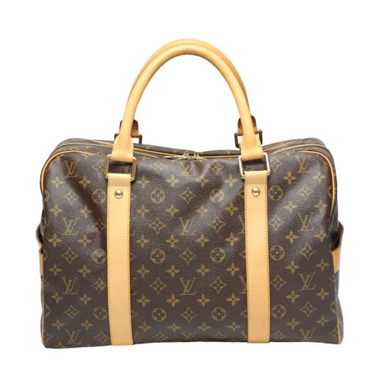 ルイヴィトン LOUIS VUITTON ボストンバッグ
 旅行かばん モノグラム キャリーオール モノグラムキャンバス M40074 ブラウン LV
 【SS】
 【中古】
