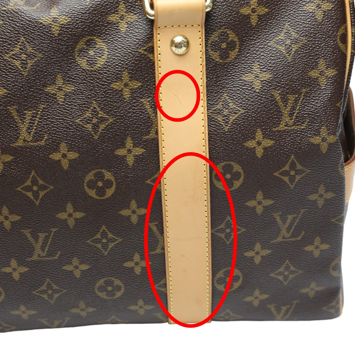 Louis Vuitton Boston Bag
 Travel bag Monogram Carryall Monogram Canvas M40074 Brown LV
 [SS]
 【second hand】 