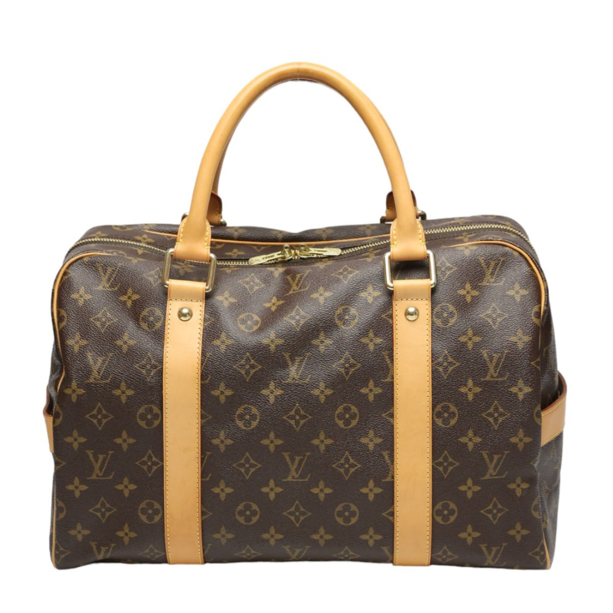 ルイヴィトン LOUIS VUITTON ボストンバッグ
 旅行かばん モノグラム キャリーオール モノグラムキャンバス M40074 ブラウン LV
 【SS】
 【中古】