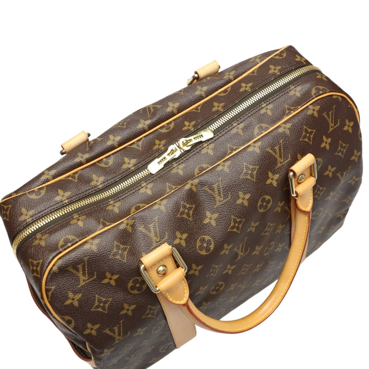 ルイヴィトン LOUIS VUITTON ボストンバッグ
 旅行かばん モノグラム キャリーオール モノグラムキャンバス M40074 ブラウン LV
 【SS】
 【中古】