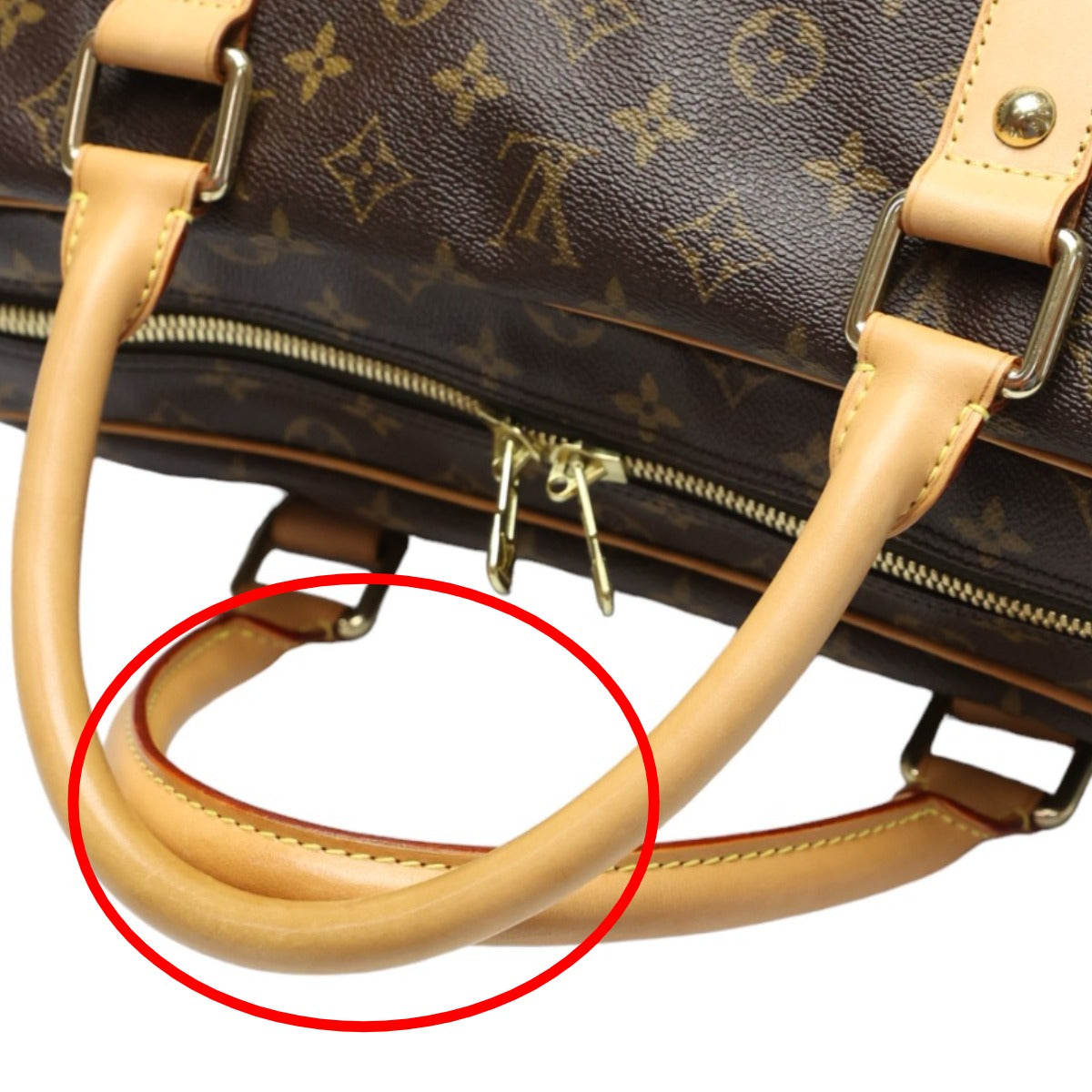 ルイヴィトン LOUIS VUITTON ボストンバッグ
 旅行かばん モノグラム キャリーオール モノグラムキャンバス M40074 ブラウン LV
 【SS】
 【中古】