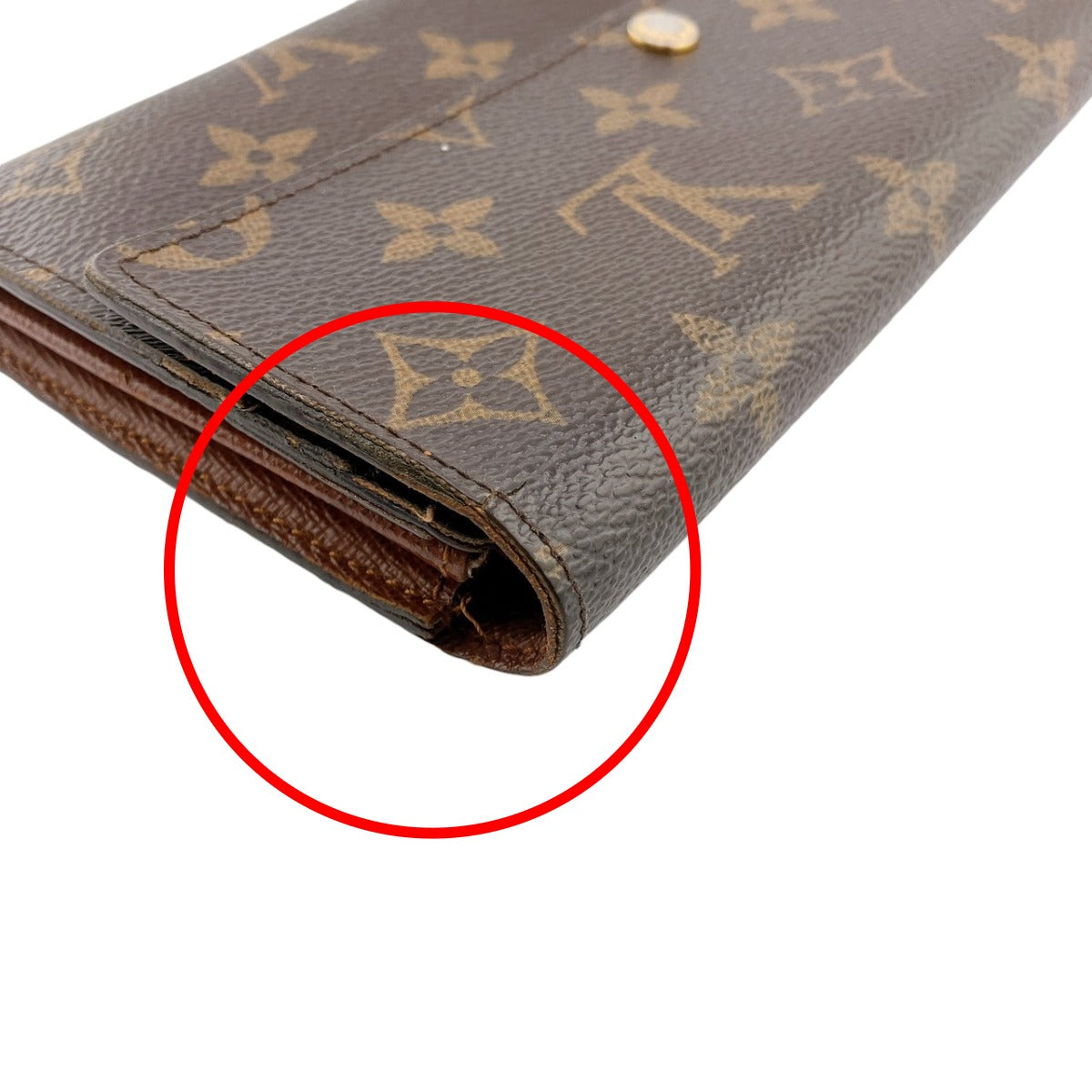 ルイヴィトン LOUIS VUITTON 長財布
 ファスナー付長財布 モノグラム ポルトフォイユ・サラ モノグラムキャンバス M61734 ブラウン LV
 【SS】
 【中古】