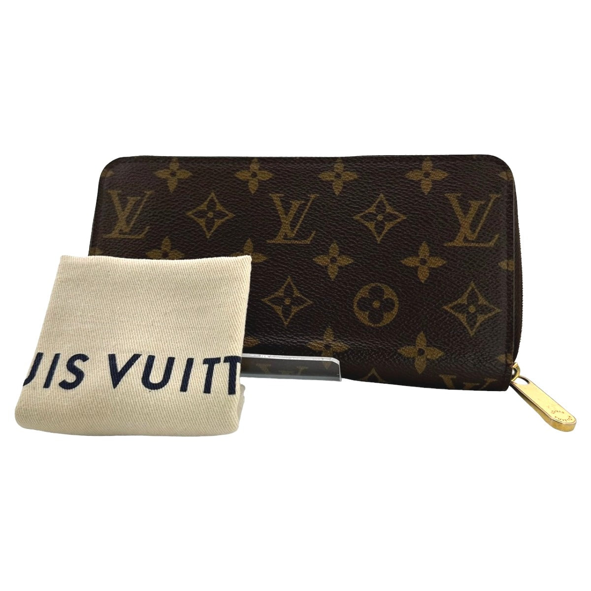 Louis Vuitton LOUIS VUITTON Long Wallet
 Round zipper Monogram Zippy Wallet Monogram Canvas M42616 Brown LV
 [SS]
 【second hand】 