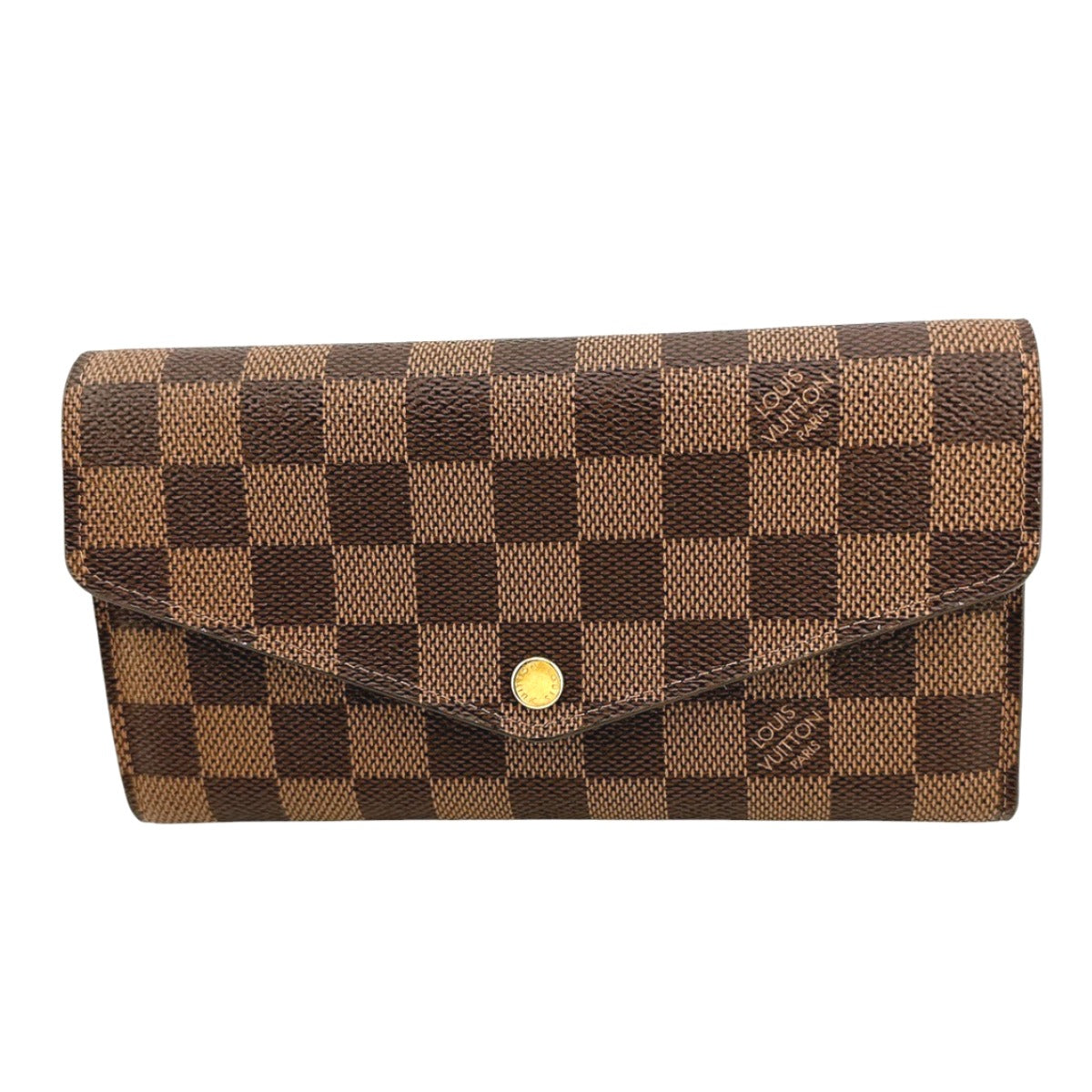 ルイヴィトン LOUIS VUITTON 長財布
 ラウンドファスナー ダミエ ポルトフォイユ・サラ   ダミエキャンバス N63209 エベヌ LV
 【SS】
 【中古】