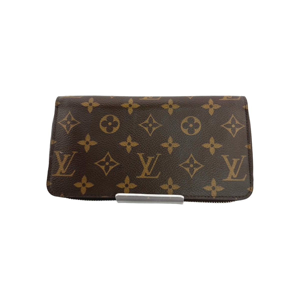 Louis Vuitton LOUIS VUITTON Long Wallet
 Round Zip Monogram Fuchsia Monogram Canvas M41895 Brown LV
 [SS]
 【second hand】 