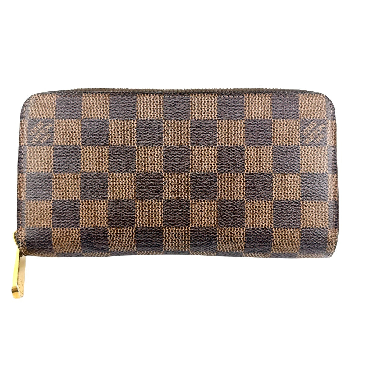 ルイヴィトン LOUIS VUITTON 長財布
 ラウンドファスナー ダミエ ジッピーウォレット 旧型 N60015 ブラウン LV
 【SS】
 【中古】