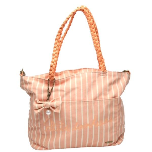 HbG Shoulder Bag
 Mother bag with pouch and diaper changing sheet, pink [SS]
 【second hand】 