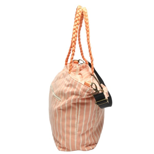 HbG Shoulder Bag
 Mother bag with pouch and diaper changing sheet, pink [SS]
 【second hand】 