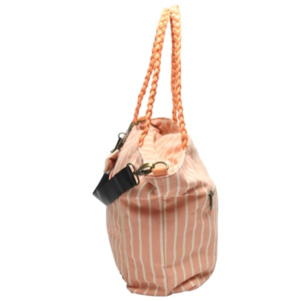 HbG Shoulder Bag
 Mother bag with pouch and diaper changing sheet, pink [SS]
 【second hand】 