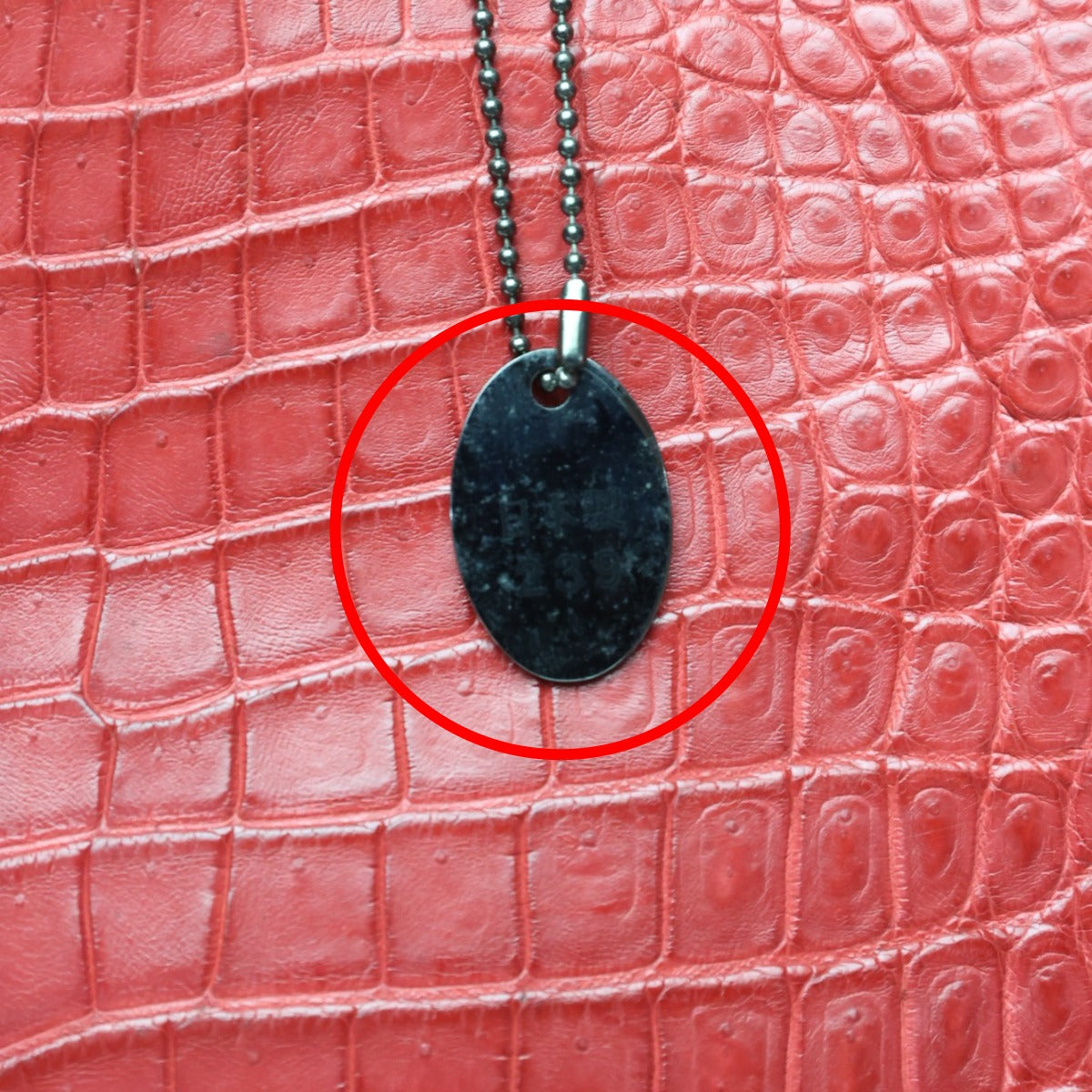 クロコダイル CROCODILE ハンドバッグ
 ショルダーバッグ JRA 日本製 2WAY クロコダイル レッド 【SS】
 【中古】