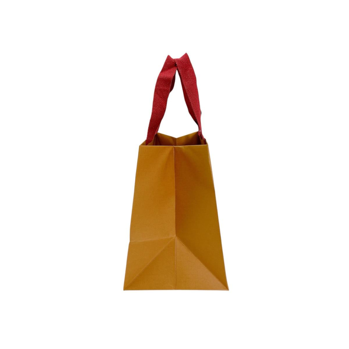 ルイヴィトン LOUIS VUITTON その他バッグ
 ショップ袋 ショッパー 手提げ袋 1枚 紙袋 紙 ブラウンxレッド LV
 【中古】